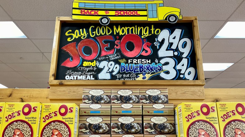 coffee display at Trader Joe's