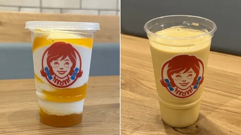 Wendy's Pineapple Under the Sea and Salted Caramel flavored Frosty treats