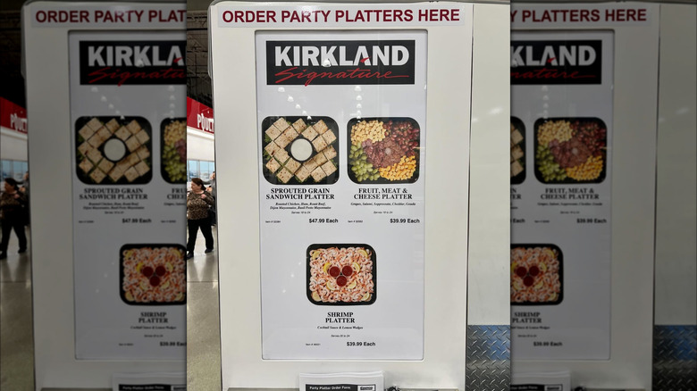 Costco party platter ordering kiosk in store