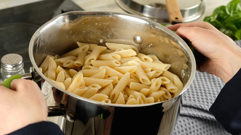 Boiled Penne pasta