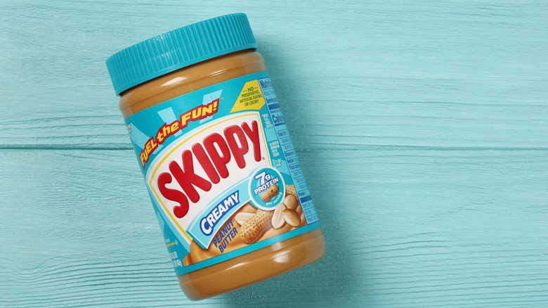 skippy peanut butter on shelf