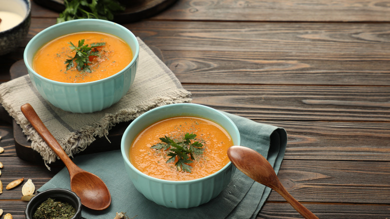 Pumpkin soup with spices