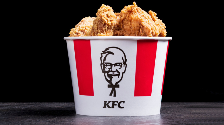 bucket of chicken from KFC