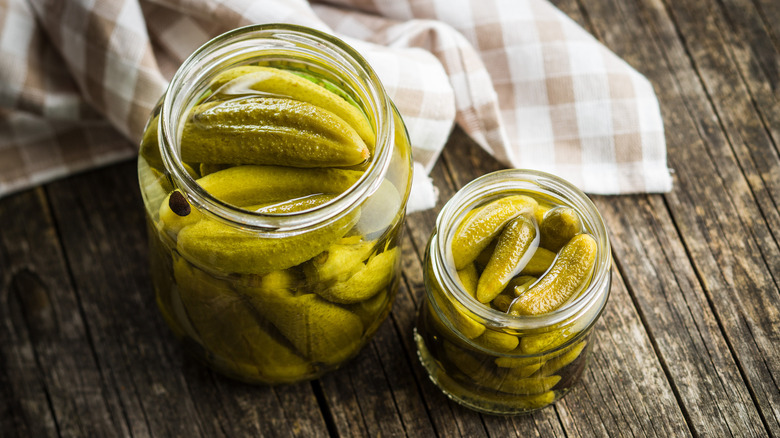 jars of pickles