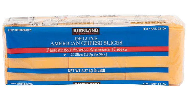 Costco American Cheese package