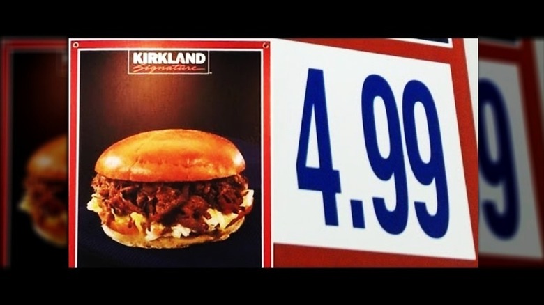 Kirkland Signature brisket sign