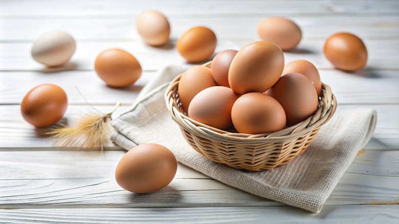 eggs in basket