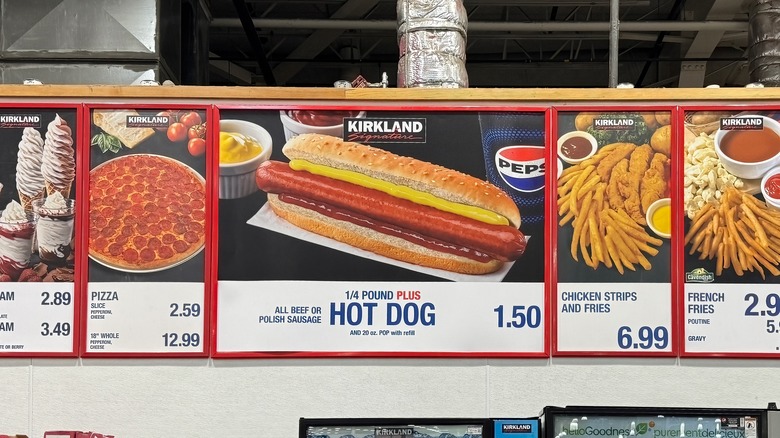 Costco food court menu