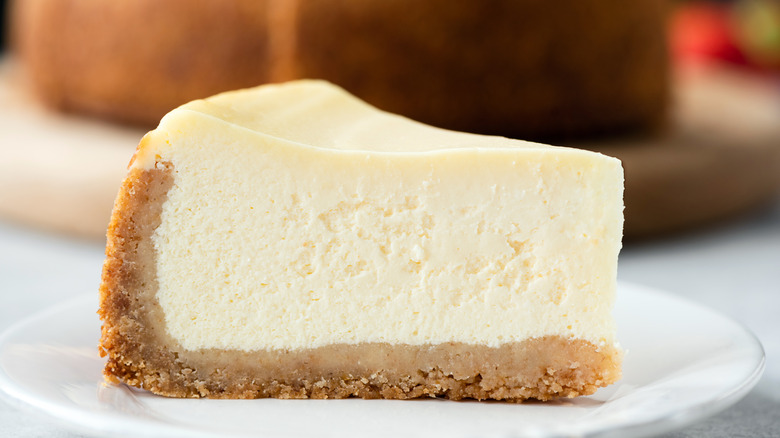 Slice of cheesecake