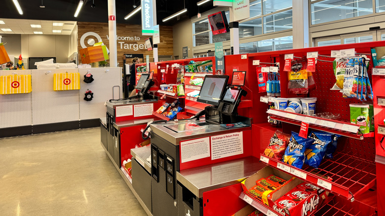 Target checkout area and merchandise