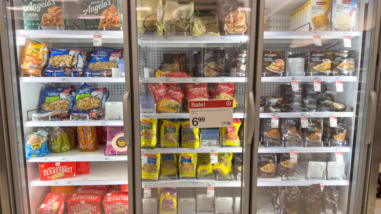 Foods in Target freezer