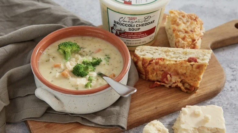 Bowl of Unexpected Broccoli Cheddar Soup