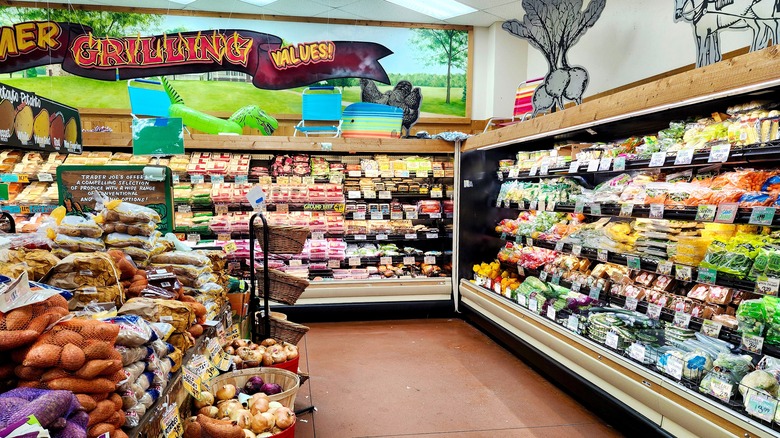 Displays of food at Trader Joe's