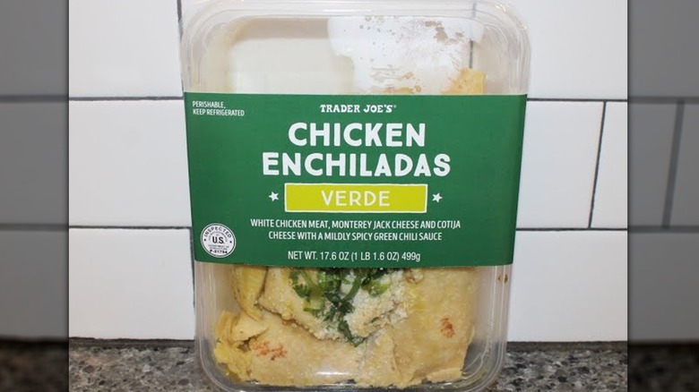 Packet of Salsa Verde Chicken Enchiladas