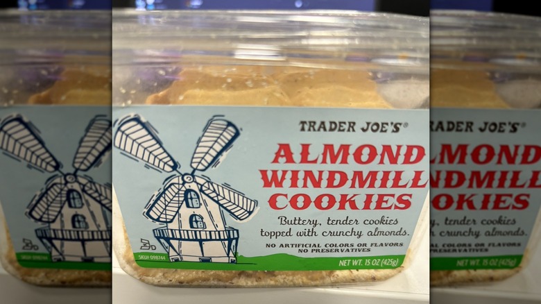 Packet of Trader Joe's Almond Windmill Cookies