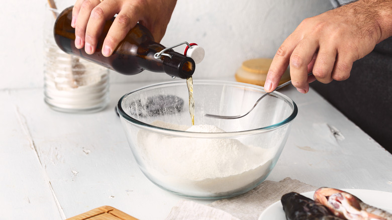 Using beer to make batter