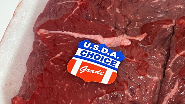 USDA choice beef.