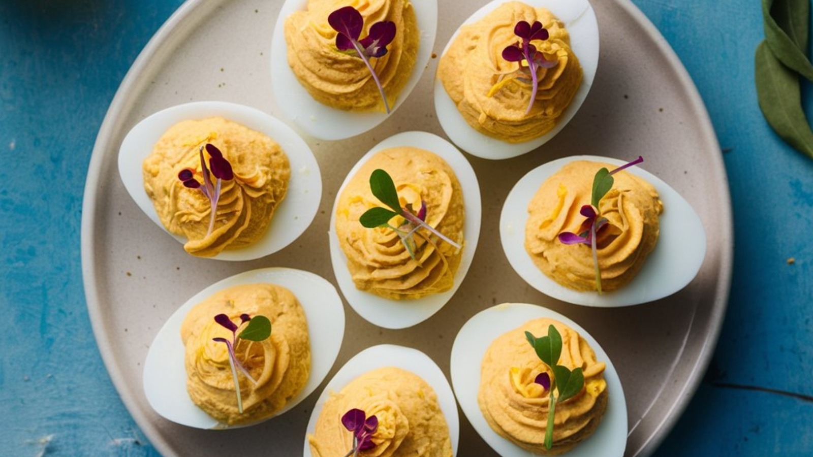 The Cheesy Twist To Try With Your Next Batch Of Deviled Eggs