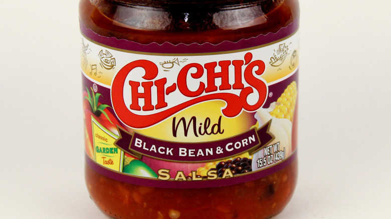 An image shows a close up of Chi's Chi's salsa from Hormel Foods