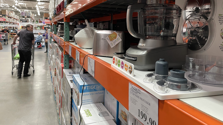 Costco appliances on a shelf