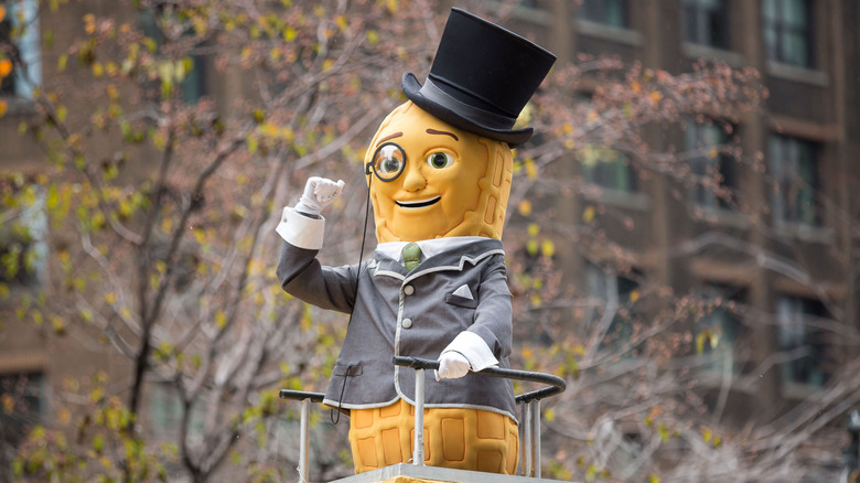 Mr. Peanuts at Thanksgiving Day parade in 2014.