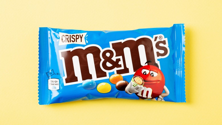 A bag of Crispy M&M's