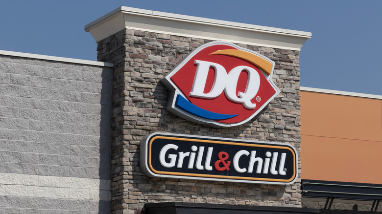 Close up of the outside of a DQ location