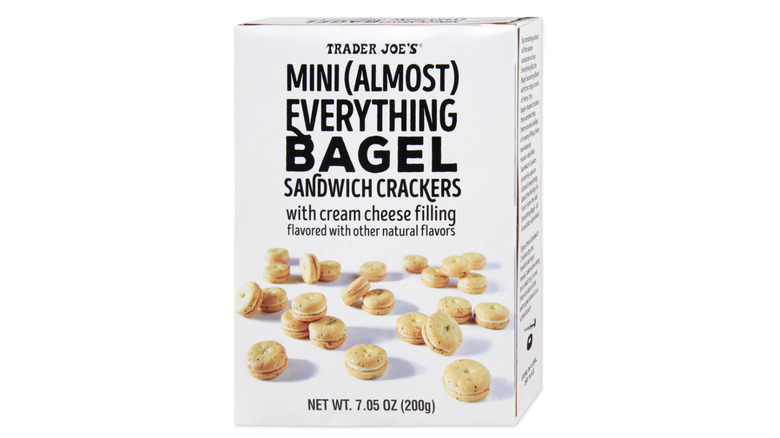 Trader Joe's mini (almost) everything bagel sandwich crackers