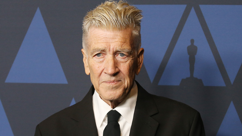 The legendary director David Lynch attending the Honorary Oscars ceremony in 2019.