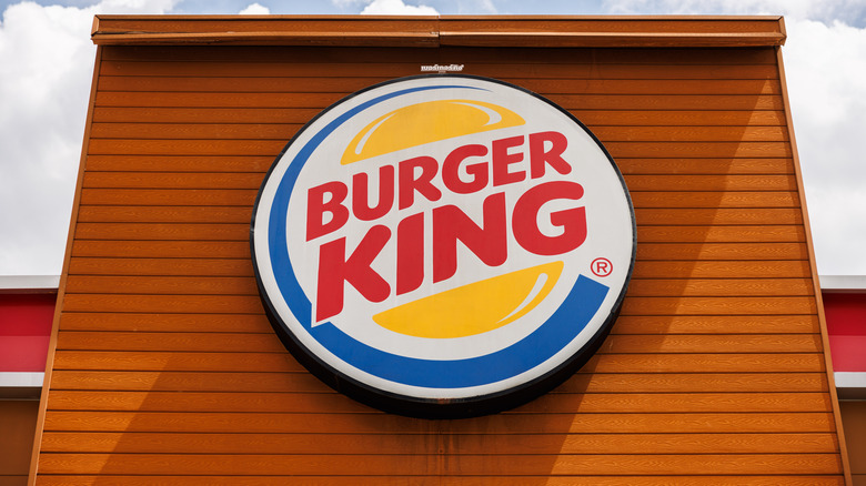 Burger King sign on a restaurant