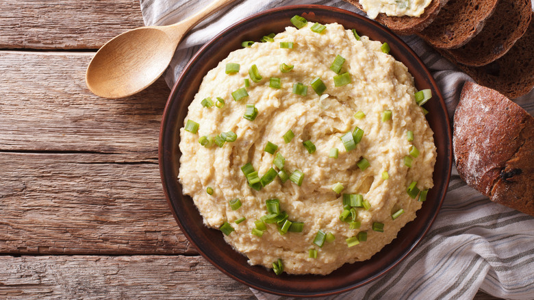 egg dip in brown bowl