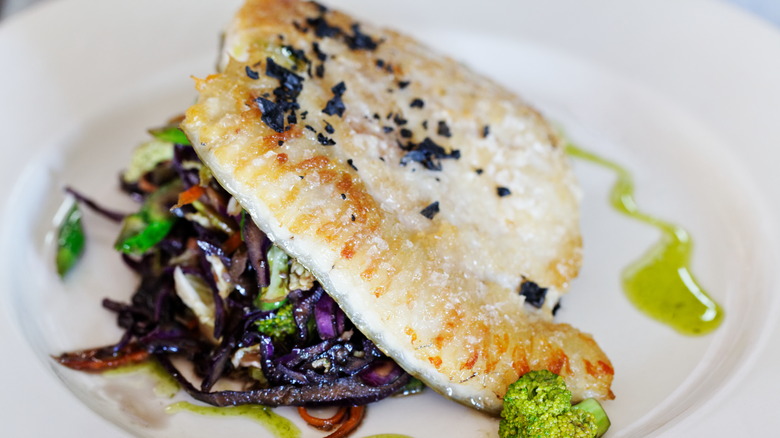 grilled turbot