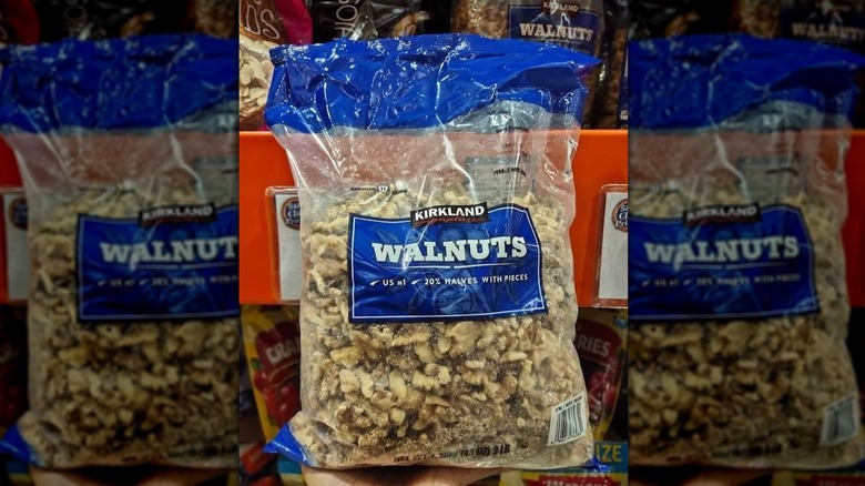 Kirkland Signature walnuts in package