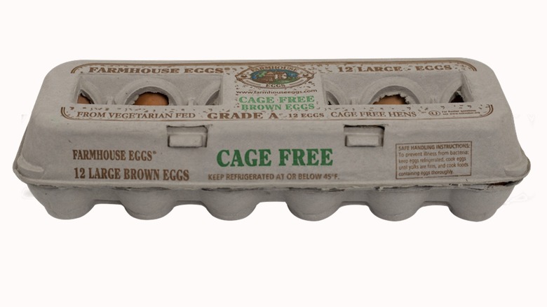 Carton of one dozen cage free Farmhouse eggs