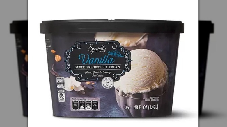 Specially Selected vanilla ice cream