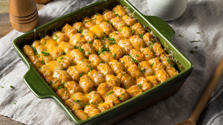 hot dish tater tot casserole