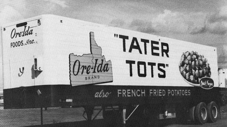 Ore-Ida truck advertising tater tots