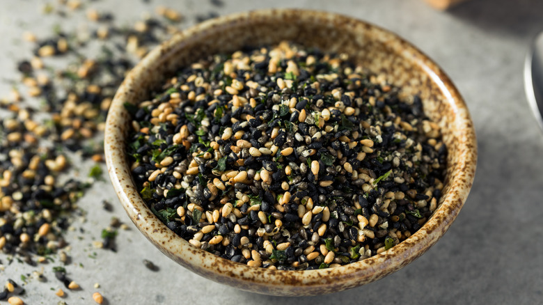 Furikake sprinkles in a bowl