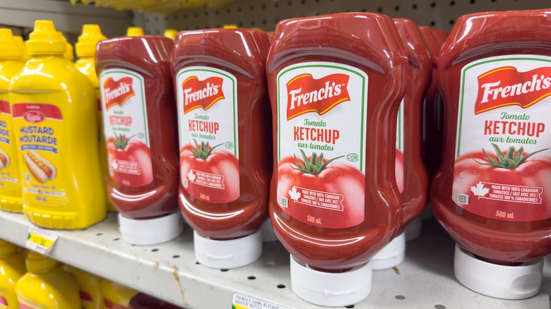 French's tomato ketchup on store shelf