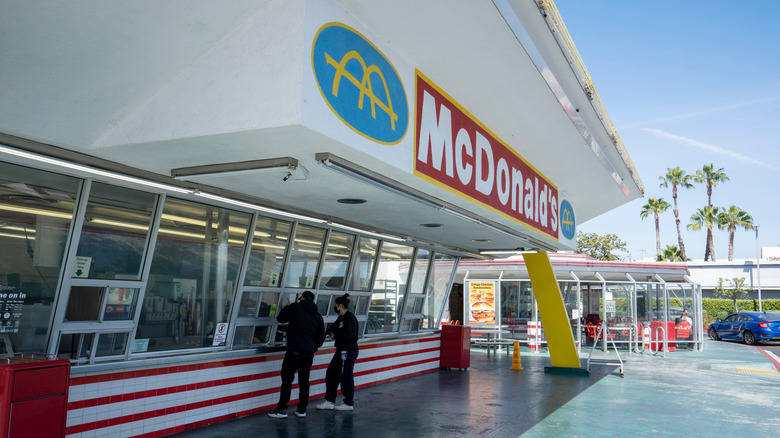 people ordering at McDonald's window