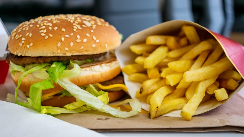 McDonald's Big Mac with fries