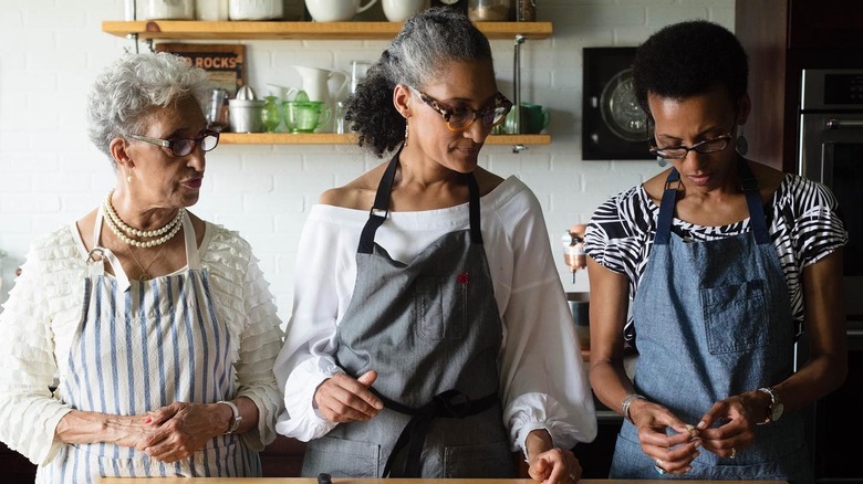 Carla Hall and family members