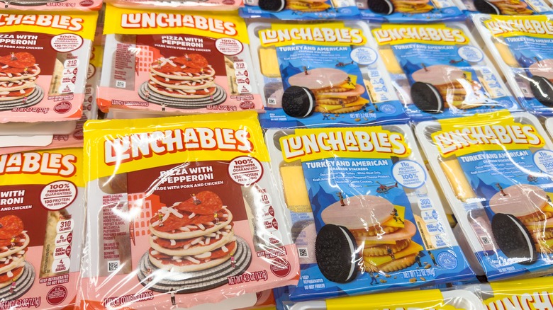 Display of Lunchables