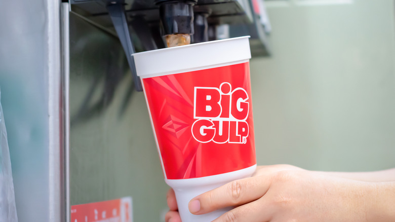 Big Gulp cup with soda