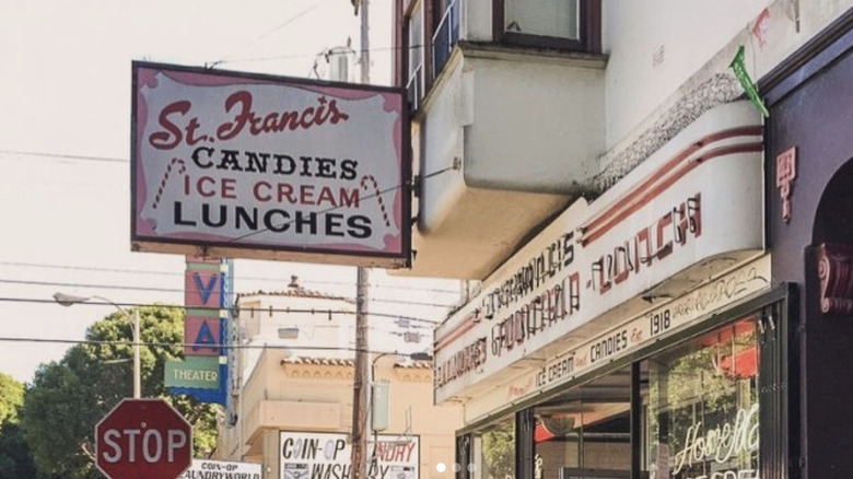 St. Francis Fountain outside store