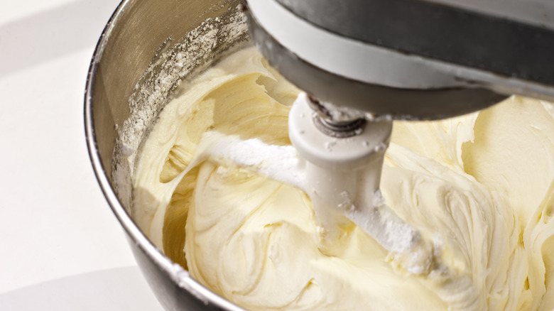 frosting in a stand mixer