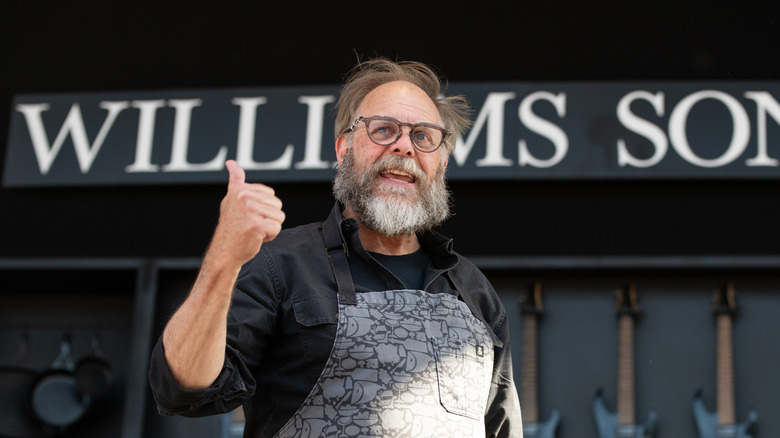 Alton Brown smiles at the Napa Valley Film Festival