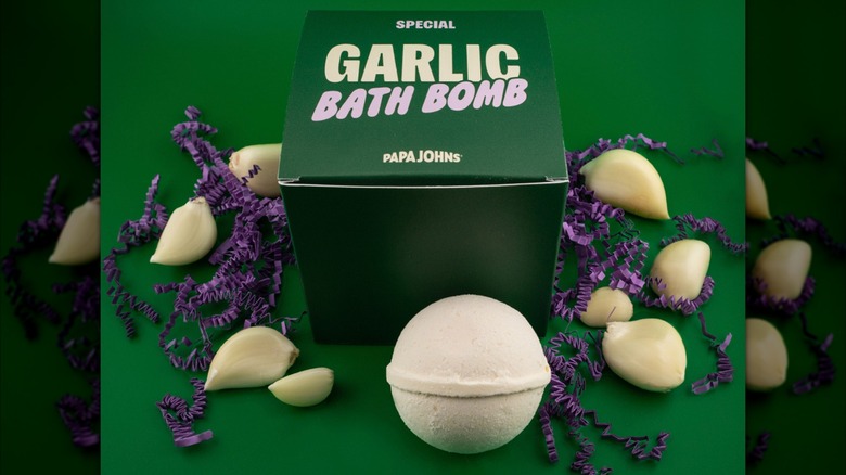 Papa Johns garlic bath bomb