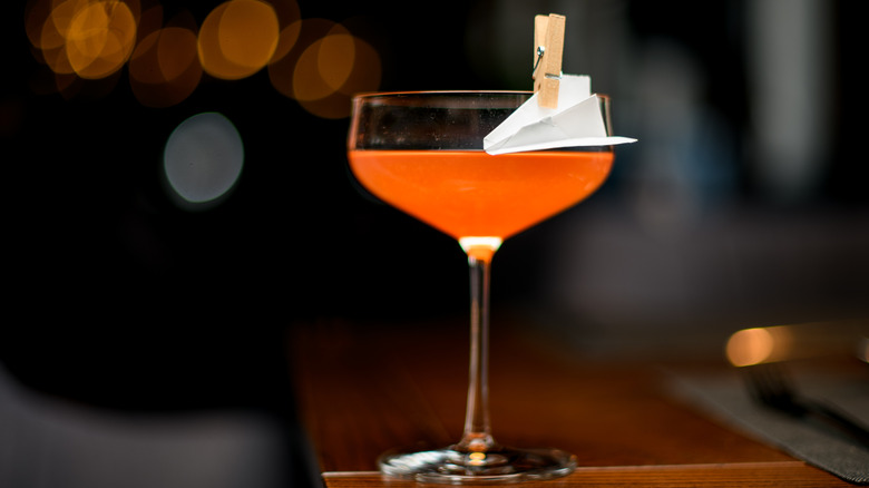 Paper Plane with garnish