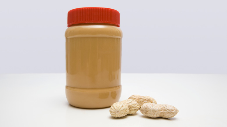 Jar of peanut butter